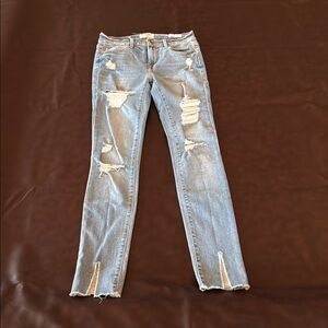 Frame Denim Blue Skinny Vintage-Inspired Jeans